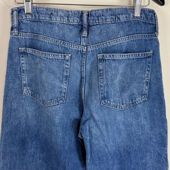 GAP Blue Denim High Rise Wide-Leg Jeans 100% Cotton Size 8/29R - Picture 8 of 9